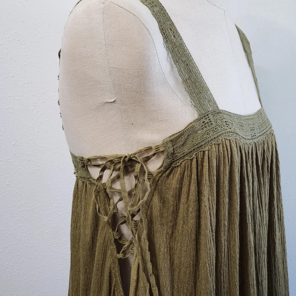 NWT Free People Sweet Thing Tunic Crochet Trim Dress/Top XS